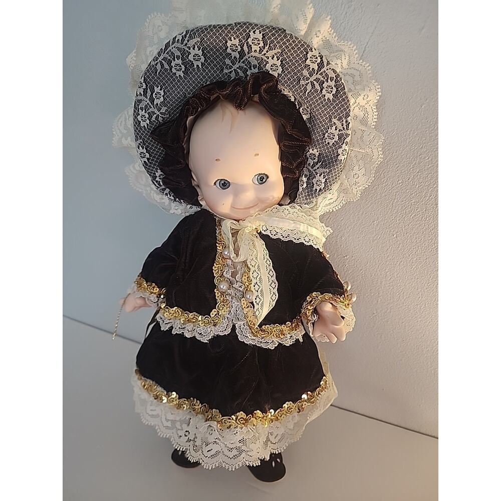 Vtg Authentic Porcelain KEWPIE DOLL Cameo Jesco 1992 Ltd Edition 14” (READ)